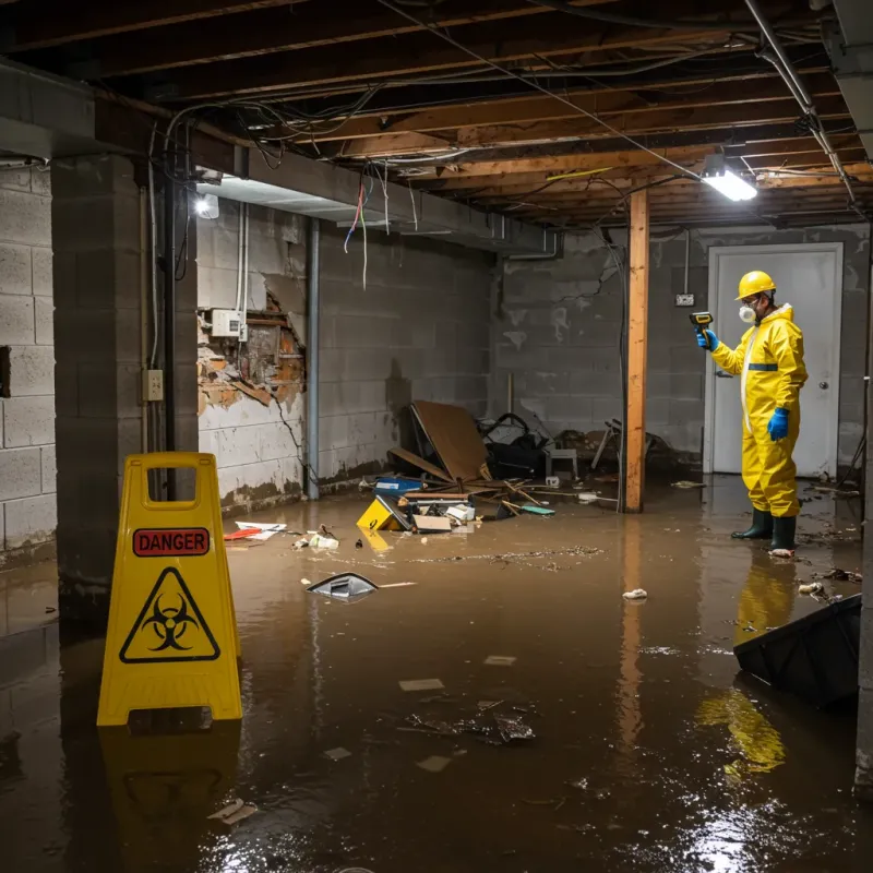 Flooded Basement Electrical Hazard in Keokea, HI Property